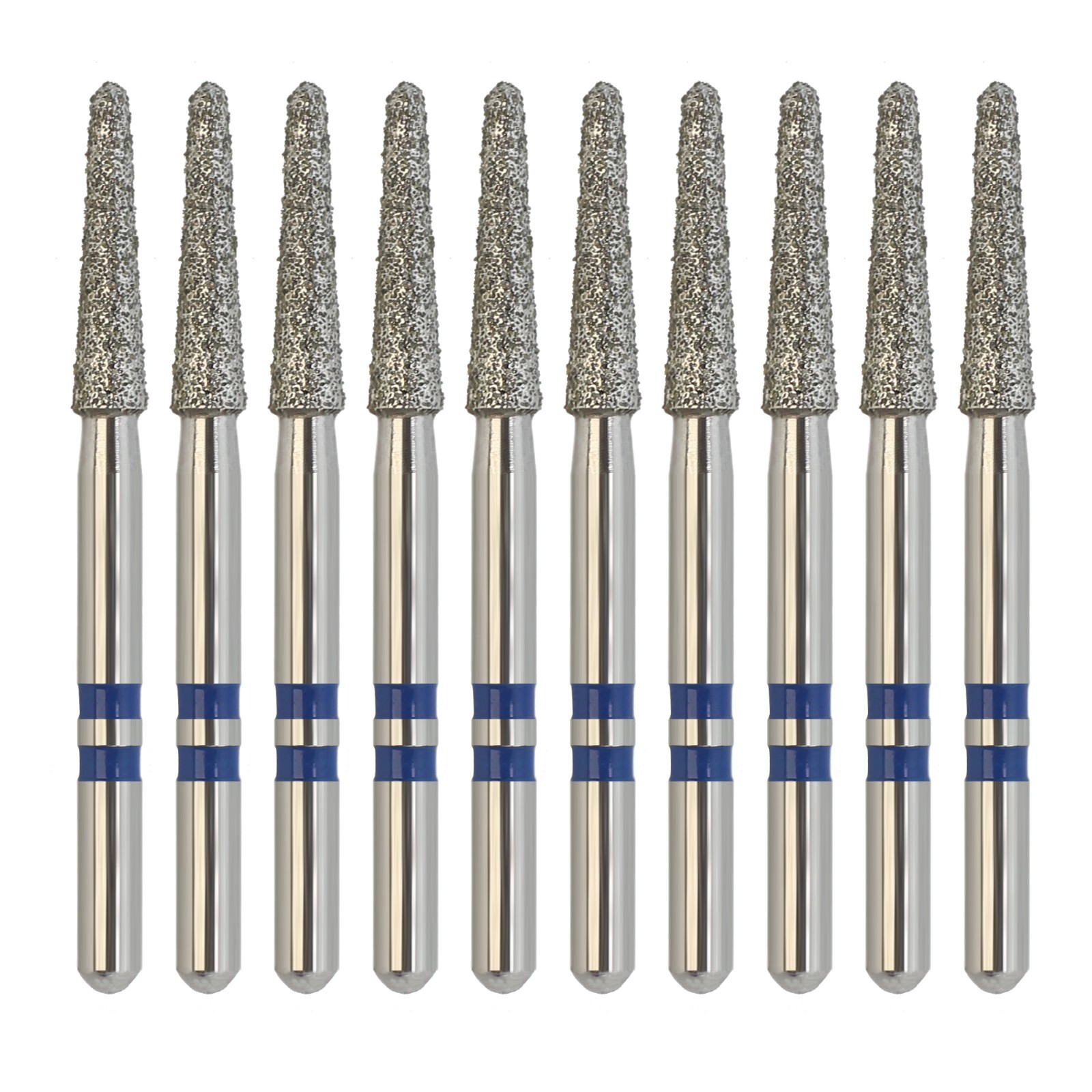 Multi-Use Diamond Burs Z856/018M Round End Taper Zirconia Medium Grit FG Burr