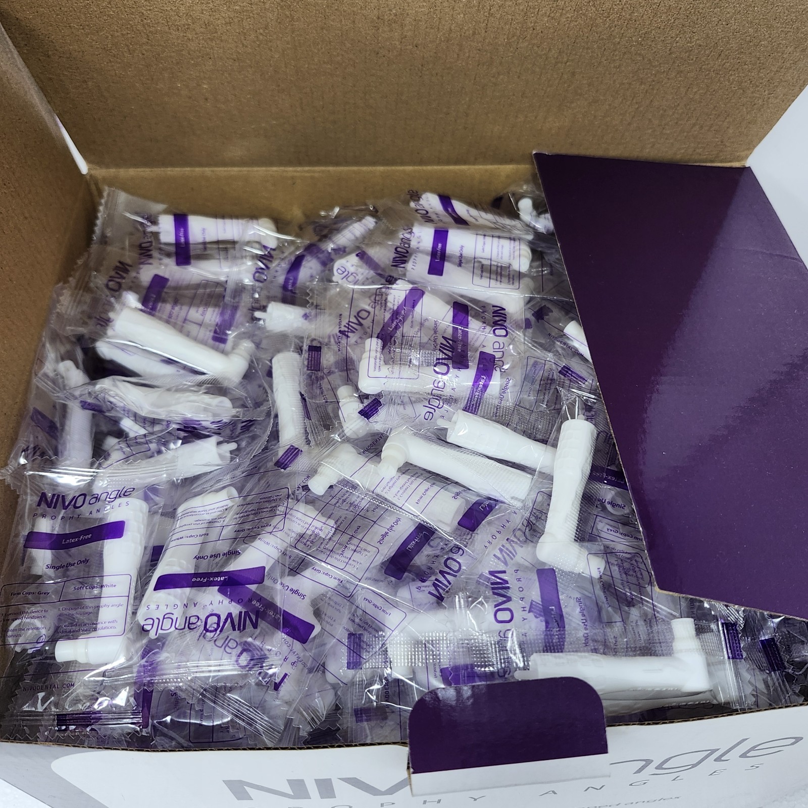 500 Nivo Disposable Prophy Angles White Soft Latex Free Individually Wrapped
