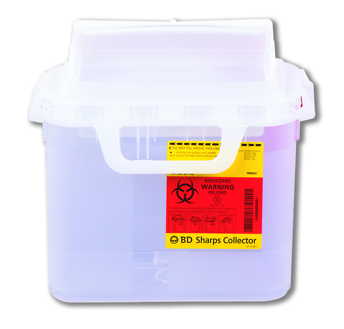 BD™ Sharps Container, 5.4 Quart, 11-7/10 x 16-3/5 x 4-1/2 Inch-Each