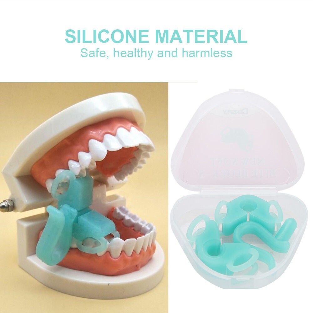 2 Pcs/Set Dental Silicone Bite Blocks Cheek Retractor Mouth Prop 135 ℃ Sterilize