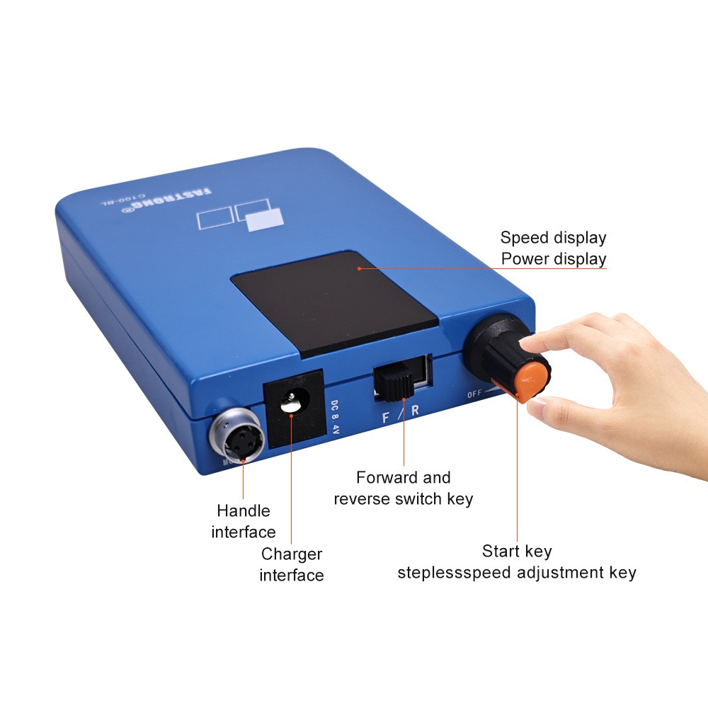 Portable Dental Brushless Micromotor E-Type Wireless Grinding Polishing Machine