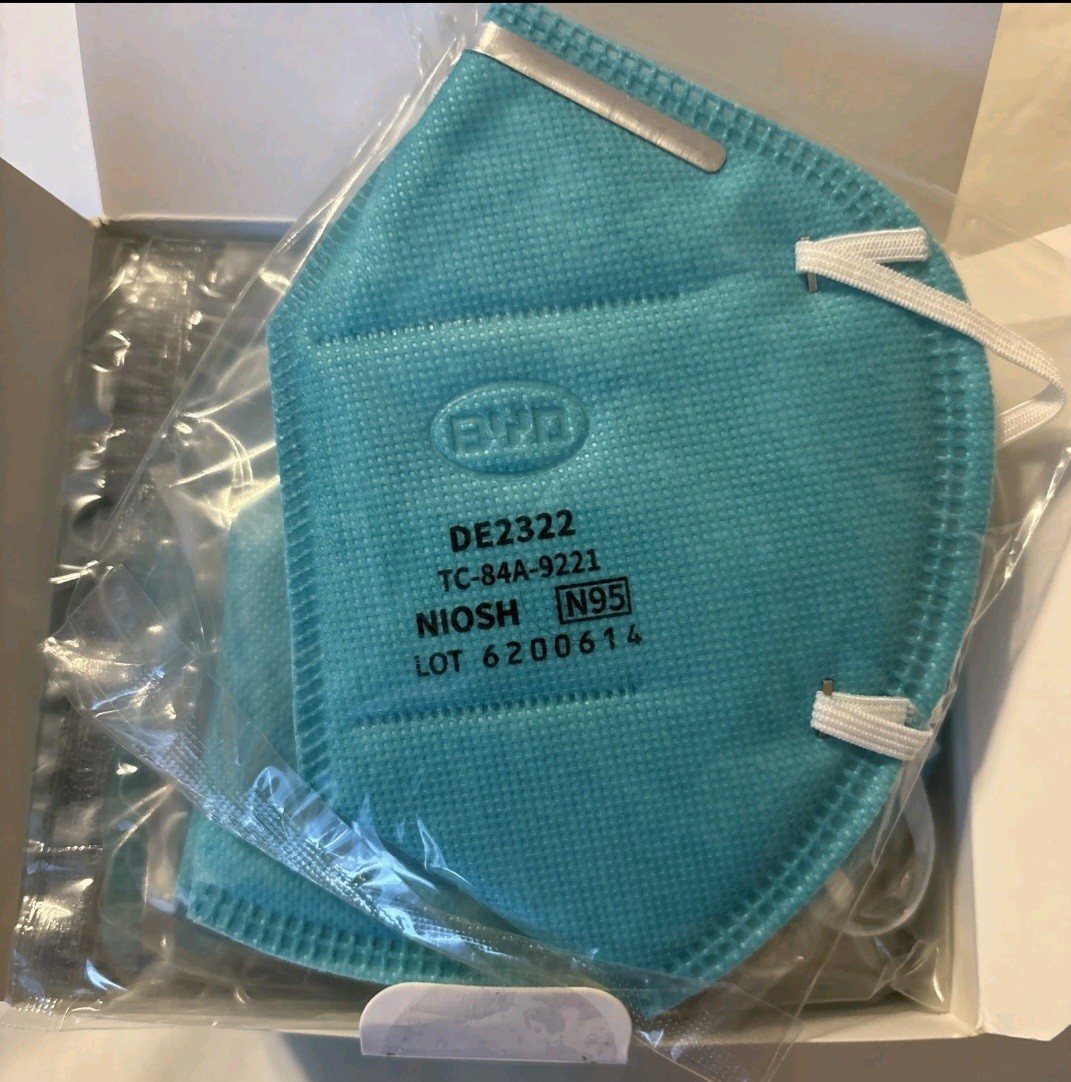 *NEW*Case 12 Boxes Of 20 Ea N95 Face Mask Particulate Resp 95% Filter Efficiency