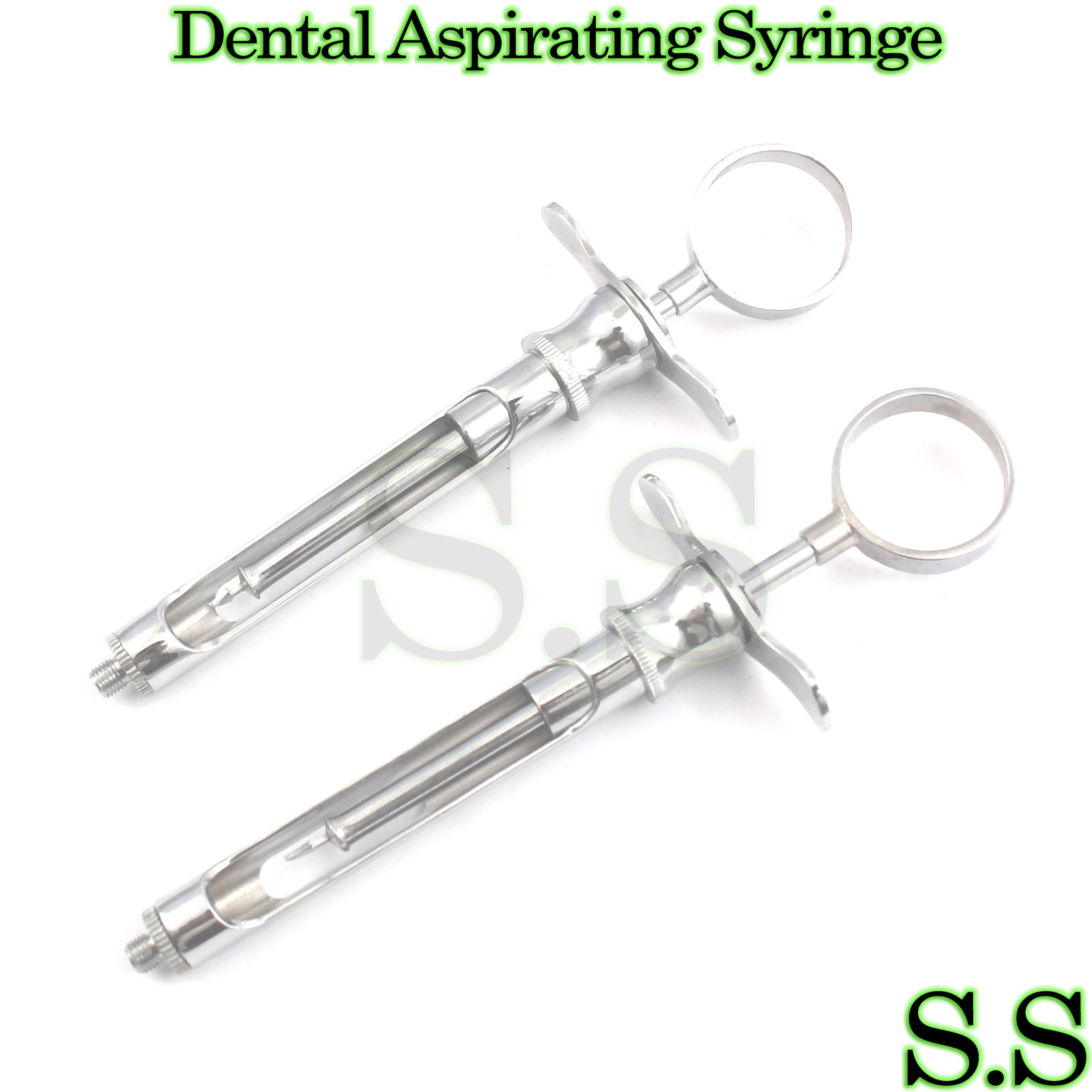 2-Dental Aspirating Syringe,dentist Surgical Instruments