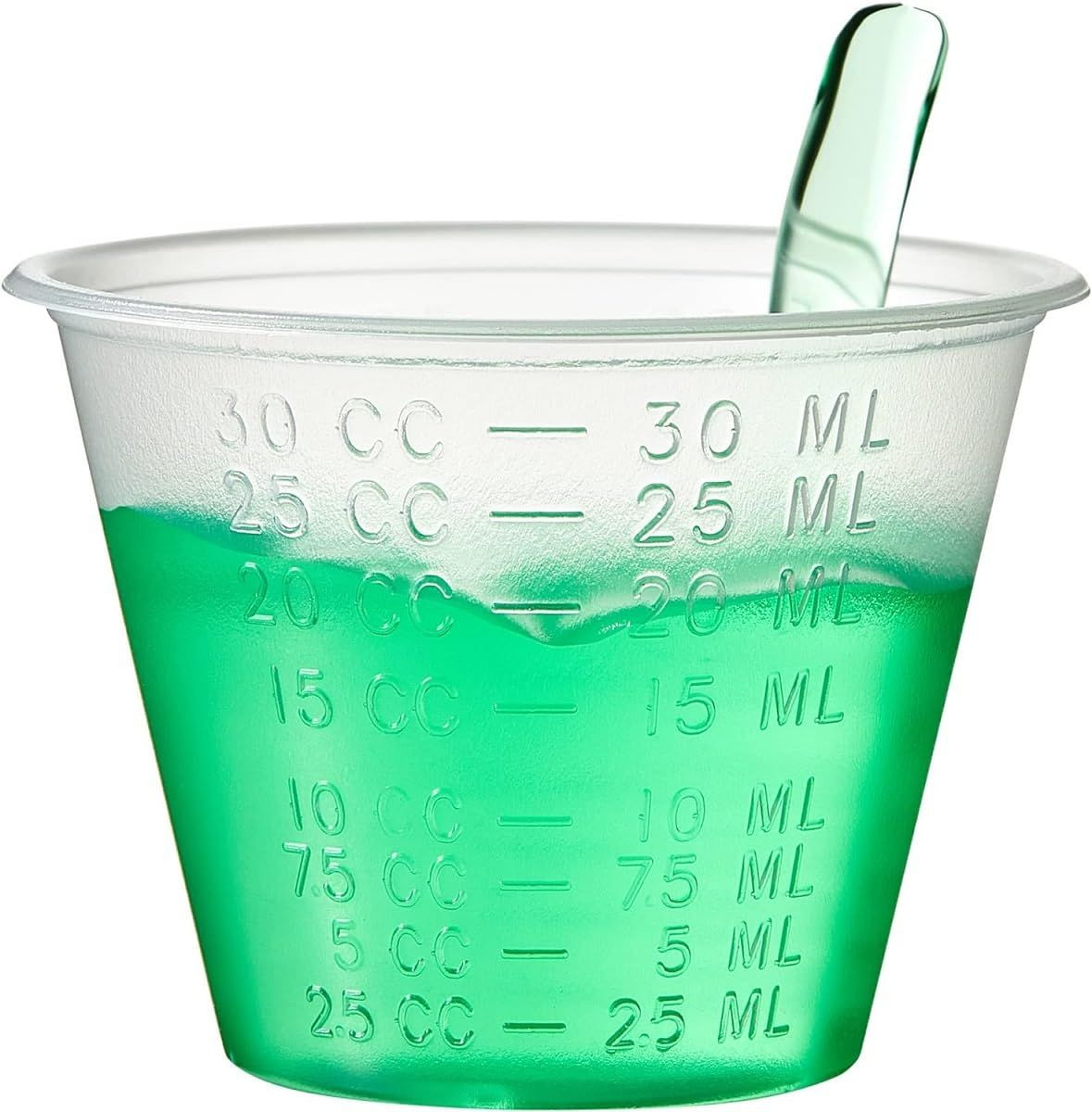 Disposable Bulk Plastic Graduated Measuring Medicine Cups for Pills, Liquid…