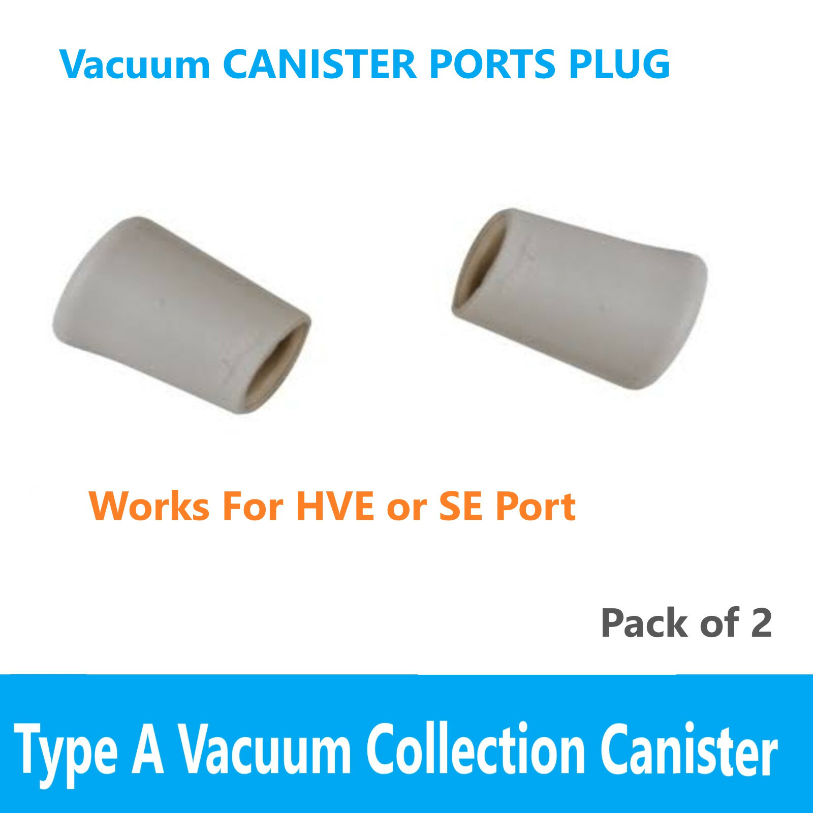 Dental Type A Vacuum Collection Canister, Lid, Replacement Parts, Accesories