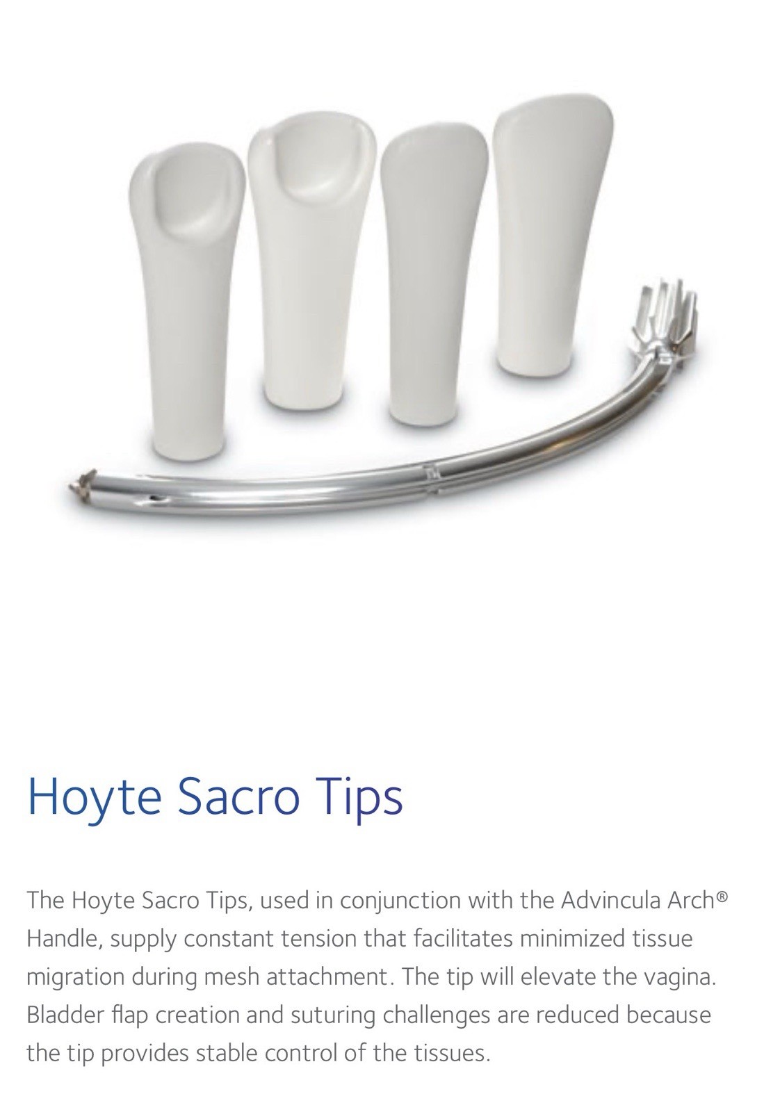 CooperSurgical Hoyte Sacrocolpopexy Tip Large LH-SCOLPO-LRG Box of 3 Sterile