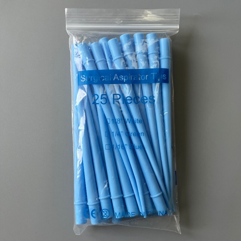 25Pc Dental Disposable Surgical Aspirator Suction Saliva Ejector Tip Tube 3 Size