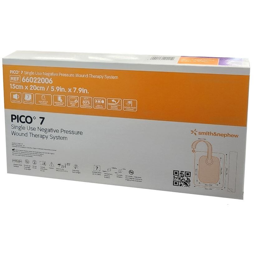 *3-Boxes* Smith & Nephew Pico 7 Wound Therapy 5.9″ x 7.9″ System 66022006