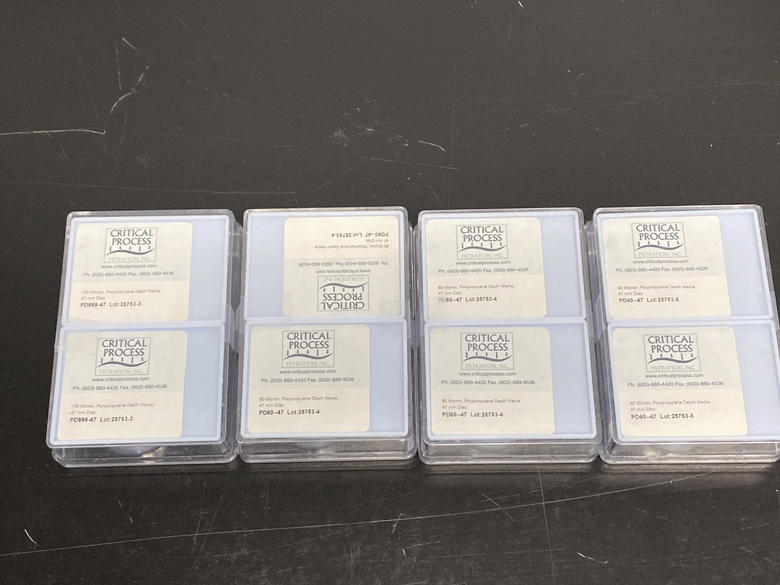 CRITICAL PROCESS 47mm PP Depth Media Filters .45um .65um 1um PD40 PD60 PD100