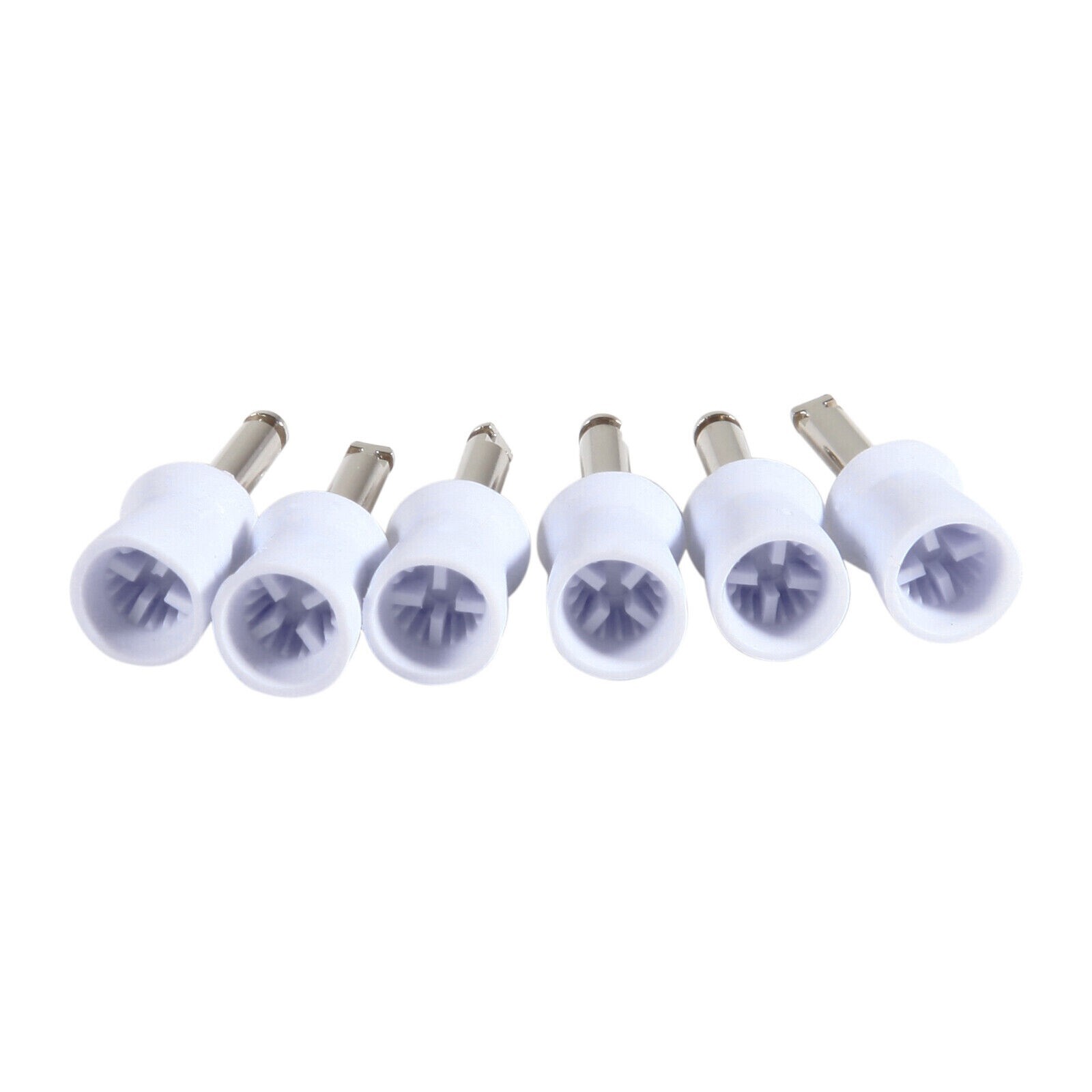 100Pcs Dental Prophy Polishing Cups Rubber Teeth Brush Latch Type White 4 Webbed