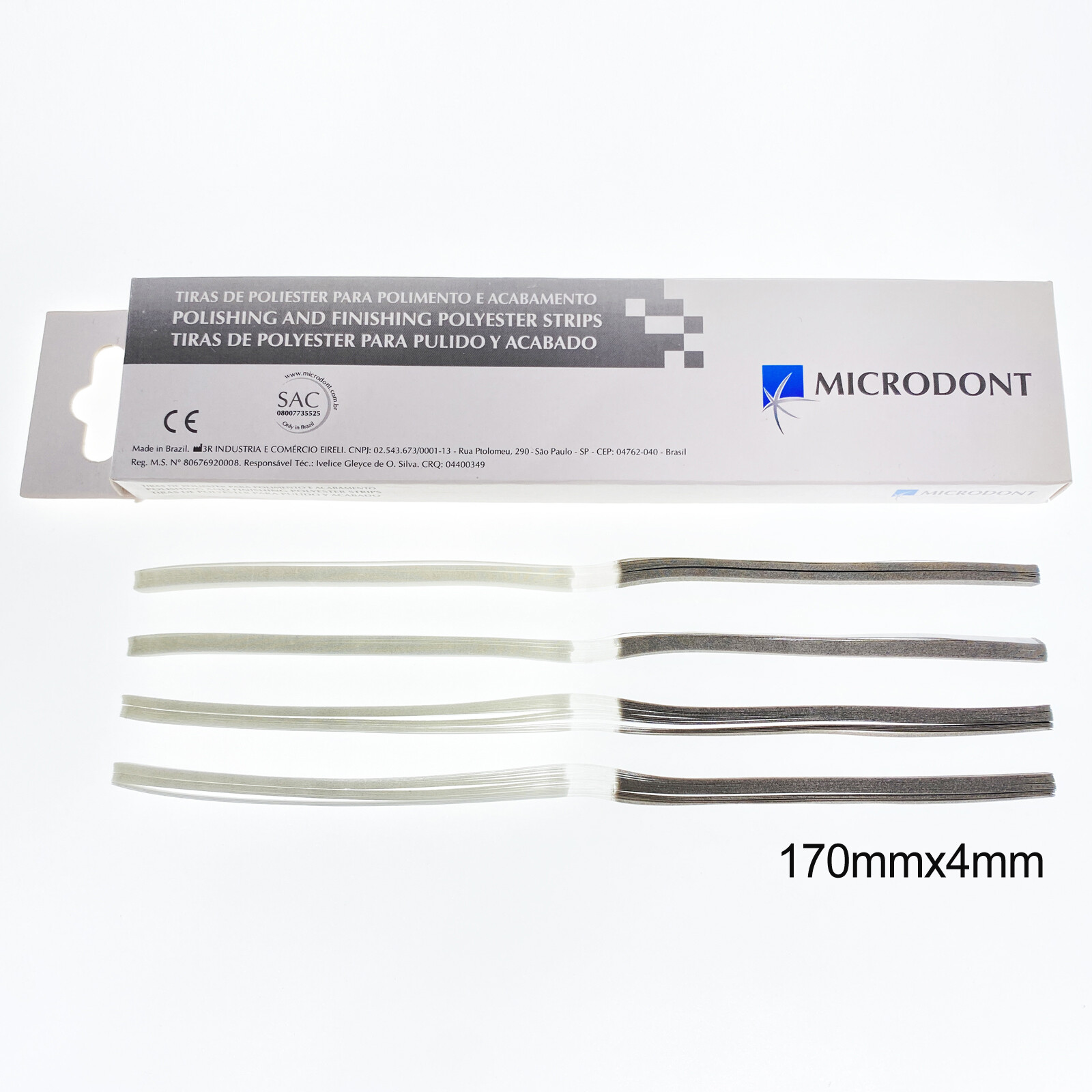 Dental Composite Polyester Polishing & Finishing Strips 4 MM FINE/MEDIUM 100pcs