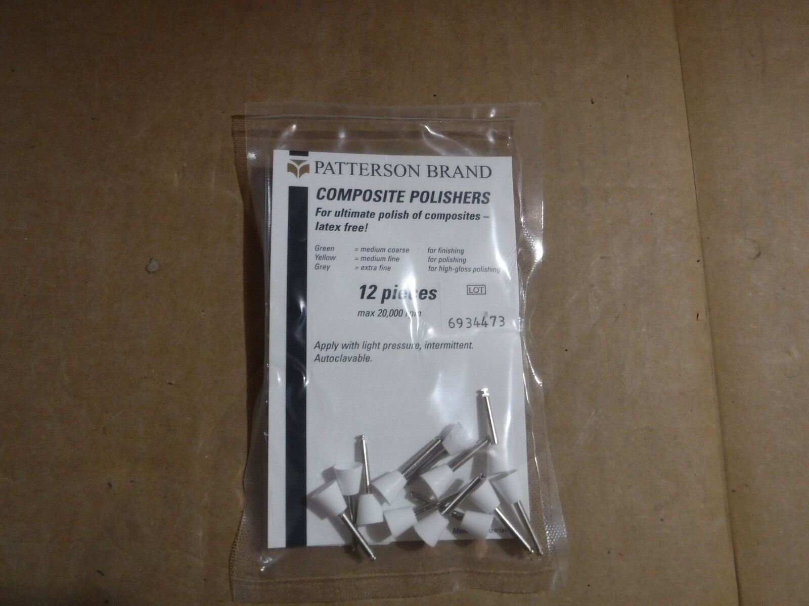 PATTERSON COMPOSITE POLISHERS TYPE P841 LATEX LOT OF 24