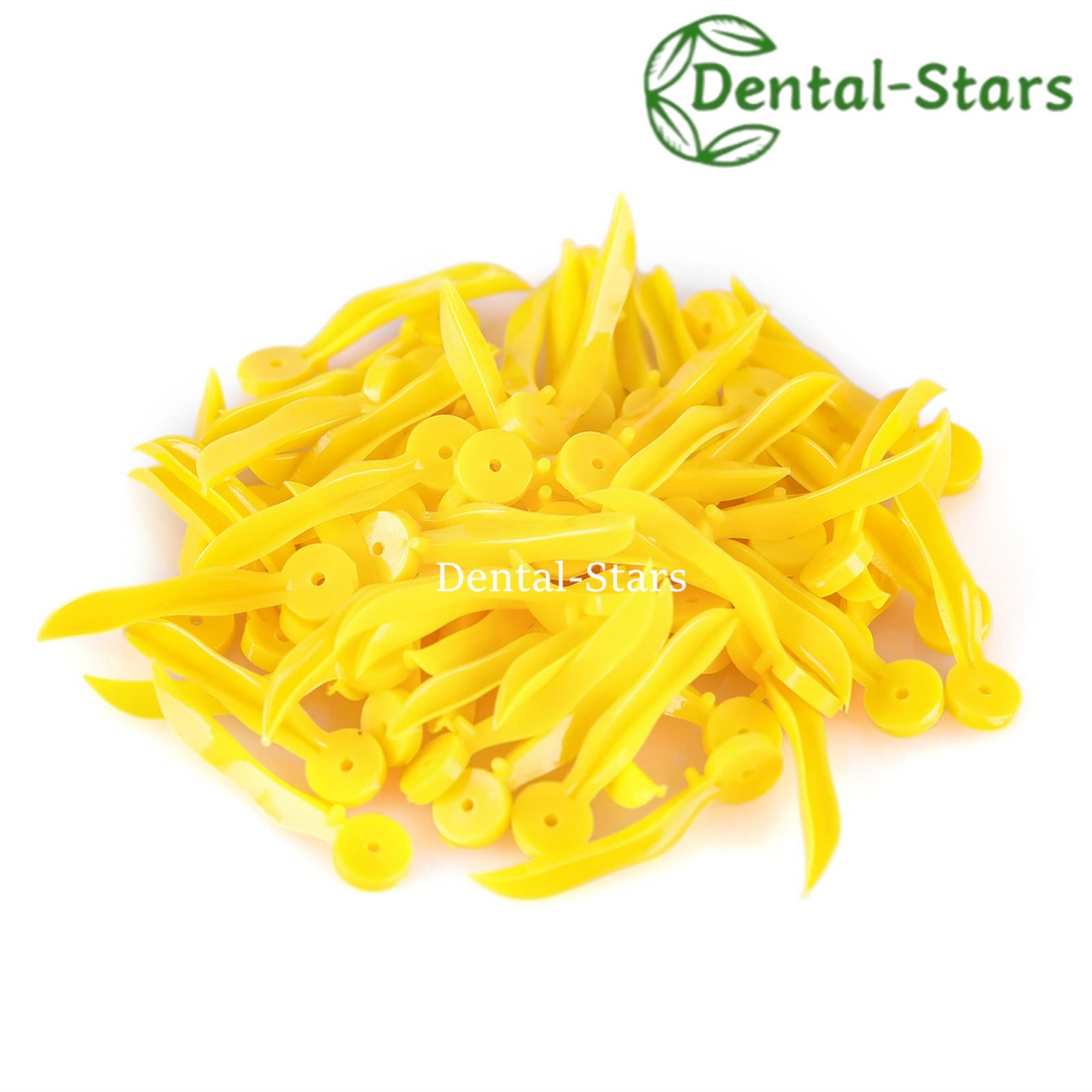 1000x Dental Wedges Plastic Concave Diastema Wave Shape Tooth Gap Wedge w Holes