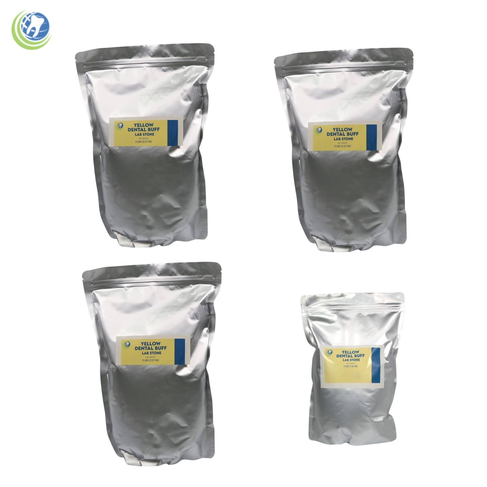 DENTAL LAB BUFF STONE GYPSUM TYPE III YELLOW ALL PURPOSE COMPOUND 18 Lbs.