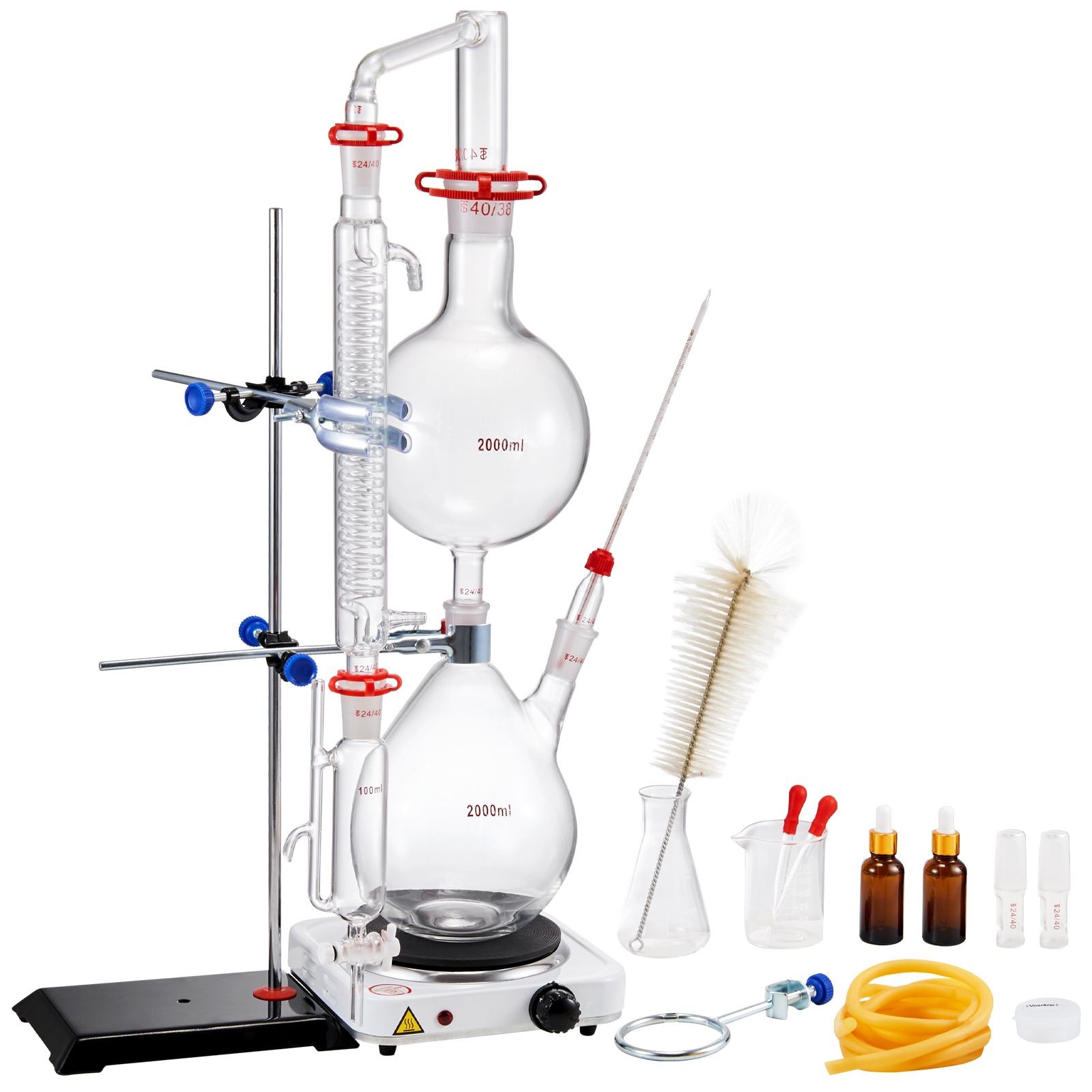 Essential Oil Distillation Kit, 2000ml Distillation Apparatus