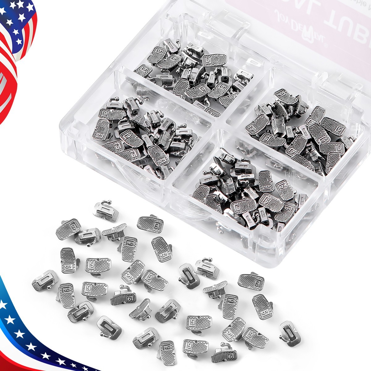 50 Sets Dental Orthodontic Buccal Tube 1st 2nd Molar Roth /MBT 022 Bondable