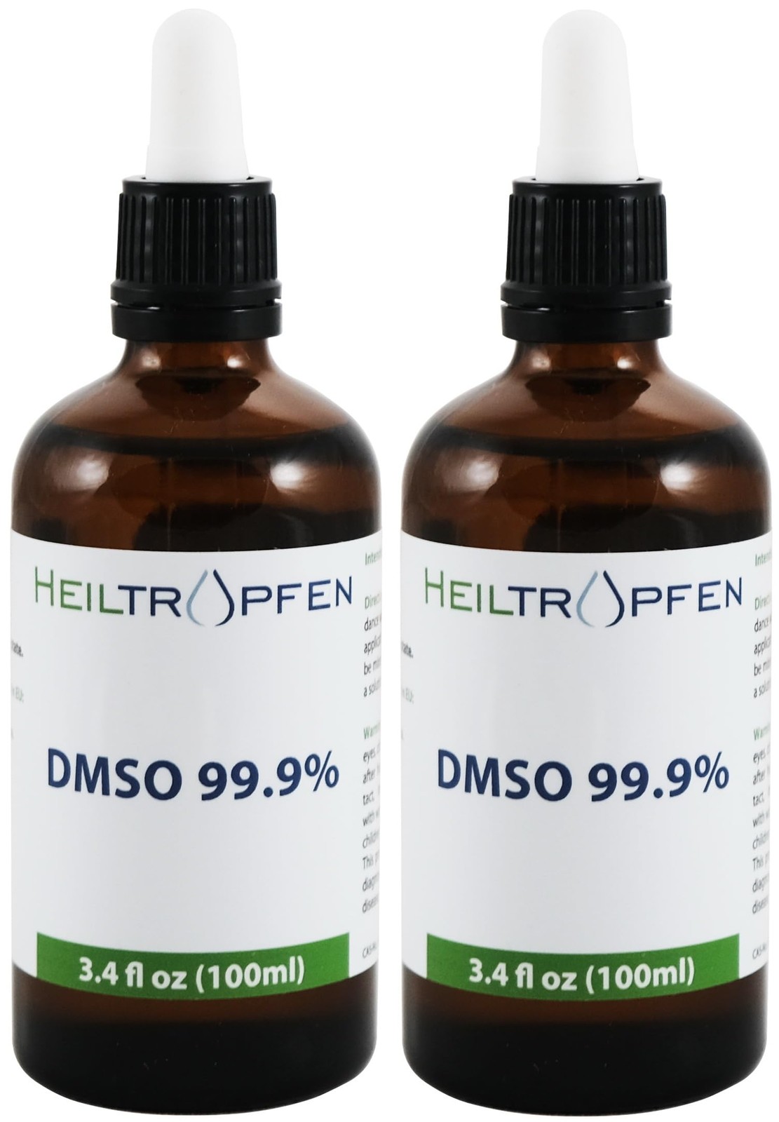 2X DMSO 99.9% Pharma grade ingredients | Low odor – 3.4 Ounce (Pack of 2)