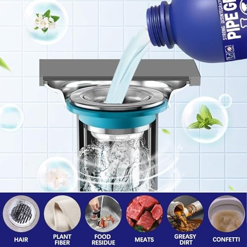 Pipe Bobo Drain Cleaner for Kitchen Sink, Powerful Unclogging,…