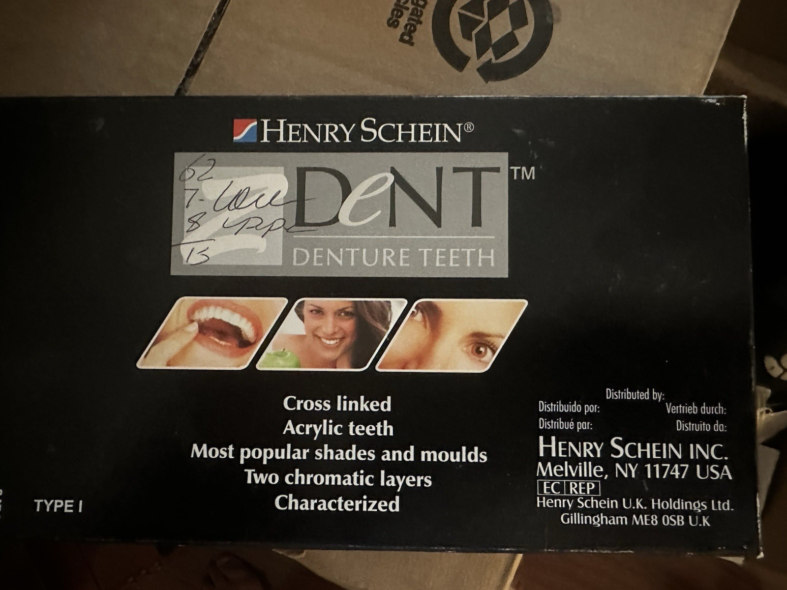 ZDent by Henry Schien Plastic Teeth *DIFF SHADES DIFF SIZES*