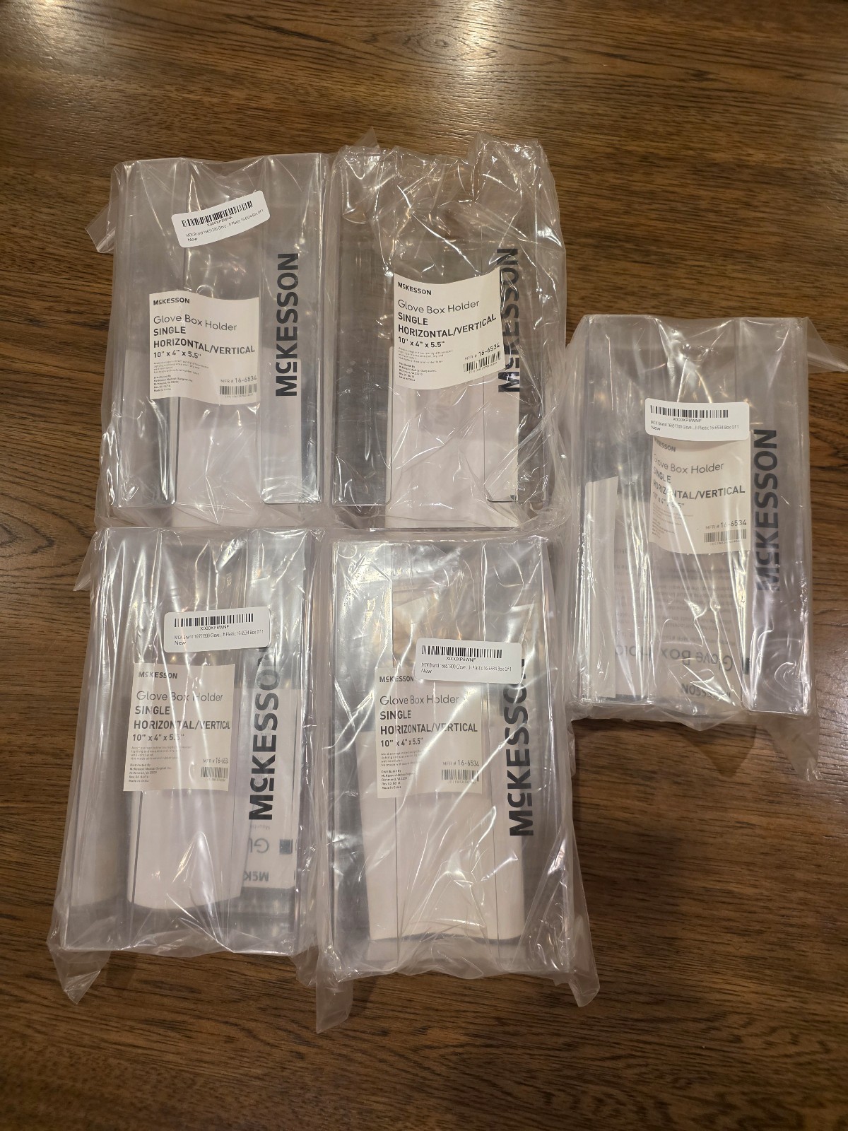 McKesson Glove Box Holder Clear Plastic 1 Box Capacity 16-6534 – Lot of 5