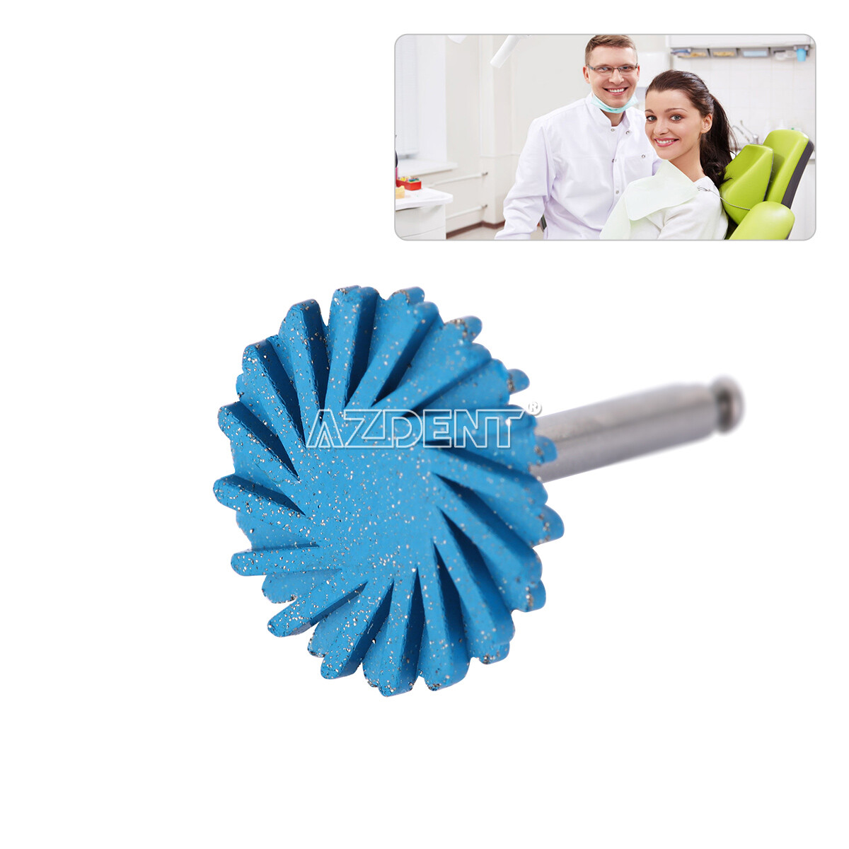 AZDENT Dental Diamond Burs Cups Composite Polishing Kit RA HP FG Shank Type