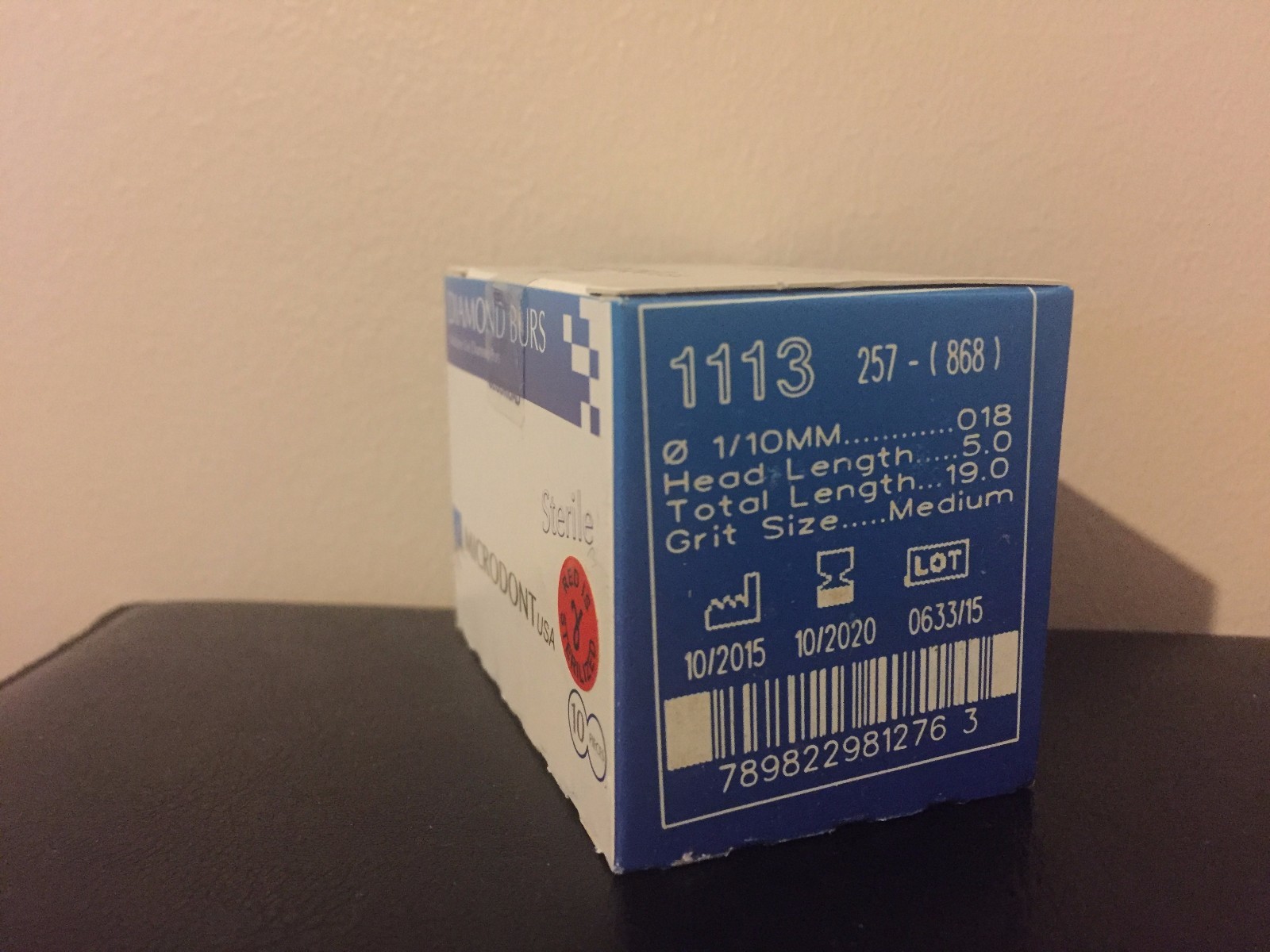 Microdont USA Multi-use Diamond Burs 868-018 Medium 10Box