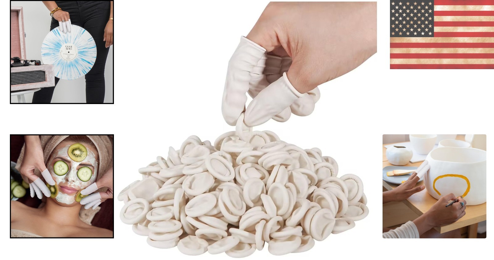 Large & Flexible Disposable Finger Protectors – 210 PCS for Hygiene & Safety