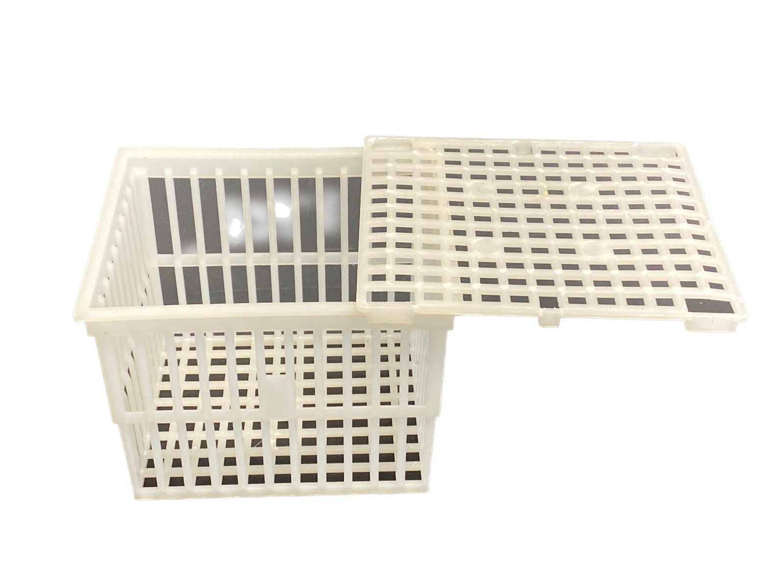 Used BEL-ART Laboratory Plastic Test Tube Basket w/ Sliding Lid F18737-0010