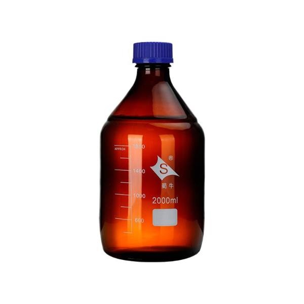 Laboratory Sample Bottle 100ml-5000ml Amber Borosilicate GL45 Cap Glassware