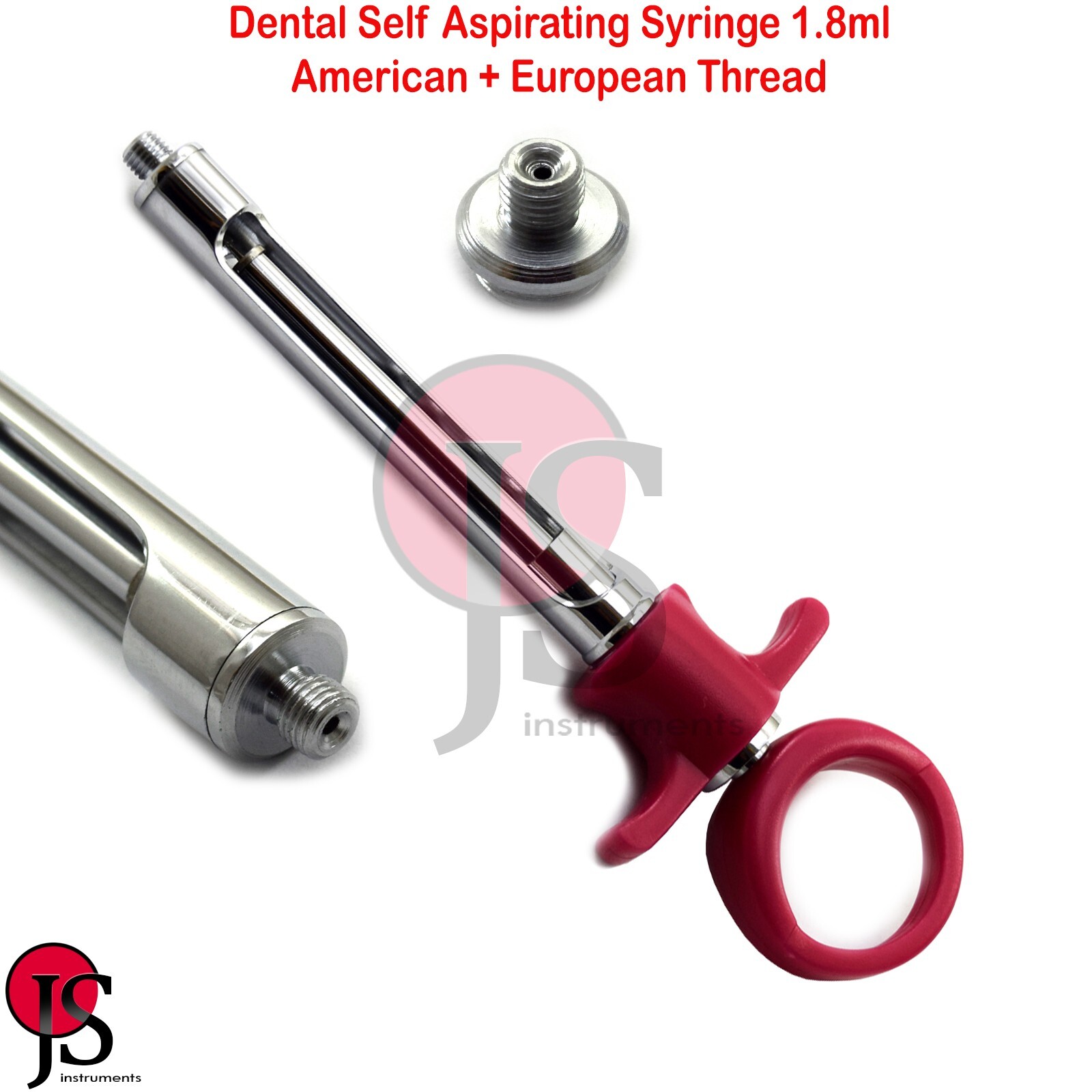 Dental Anesthetic Self Aspirating Syringe Dentistry Anesthesia 1.8ml Surgical CE
