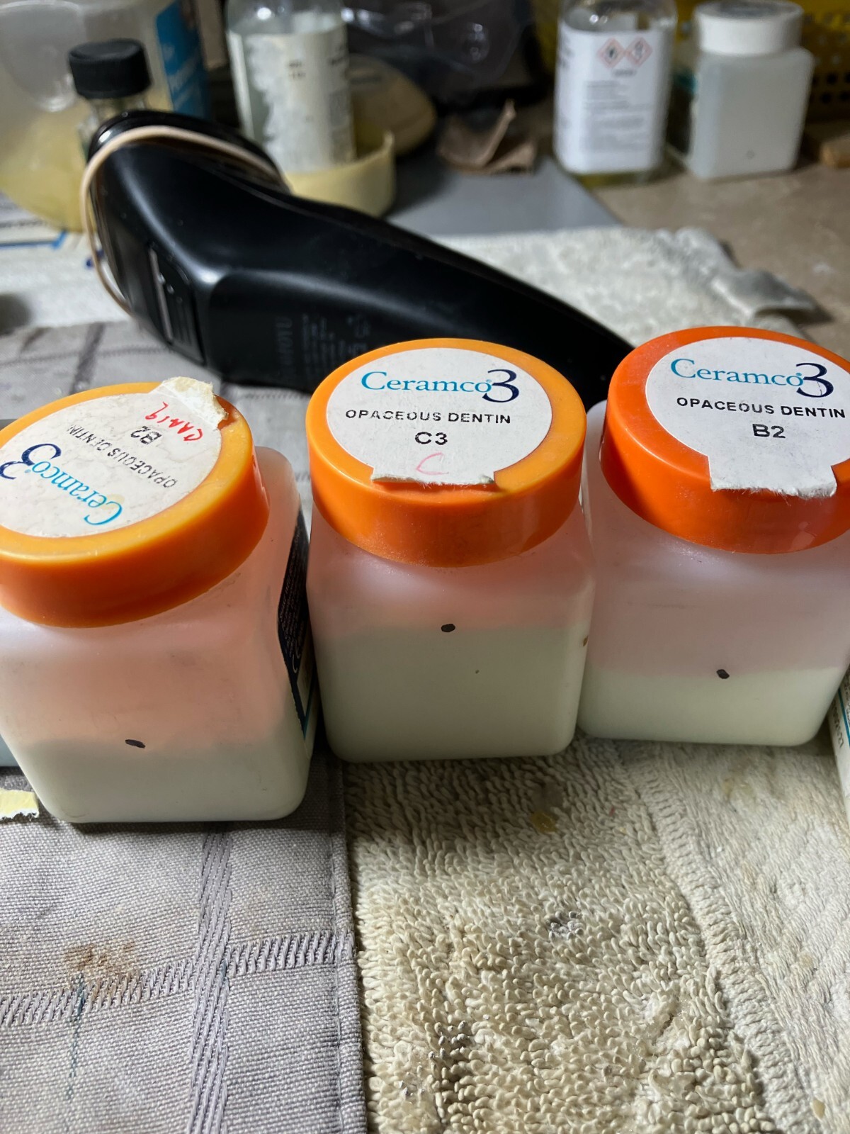 24 Ceramco 1oz Porcelain Powder Bottles