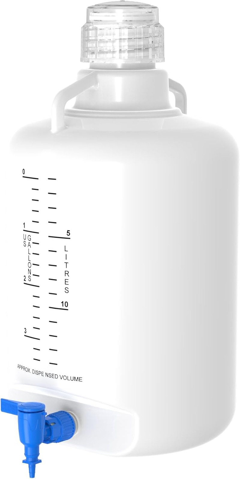 ™ HDPE Carboy, 20 Liter, USP Class VI, BPA Free, Leakproof | Laser-Printed Gradu