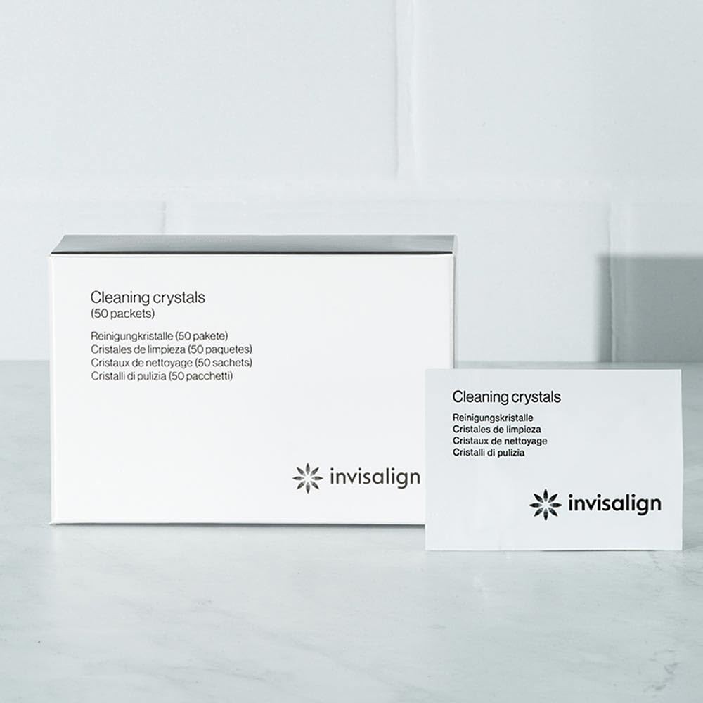 INVISALIGN Cleaning Crystals for Clear Aligners and 50 Count (Pack of 1)