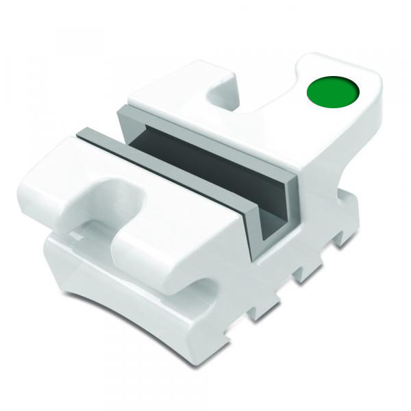 J&J Ortho™ Claro™ Aesthetic Resin Orthodontic Bracket with Metal Slot