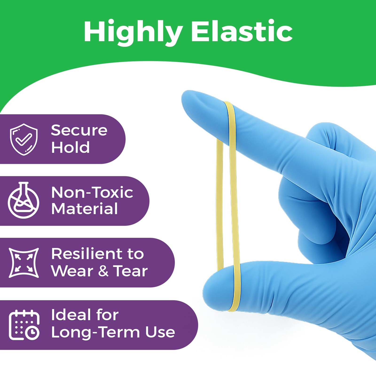 Orthodontic Rubber Bands for Braces, Premium Elastic Teeth Rubber Bands 1/4 Inch