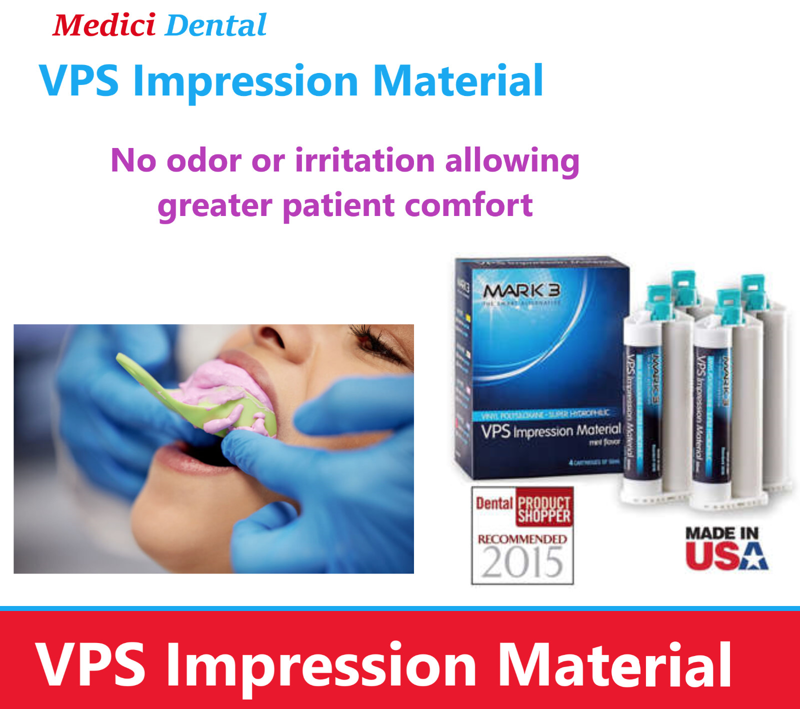 Dental Impression Material, VPS Heavy & Light Body, Fast & Regular (Choose Qtys)