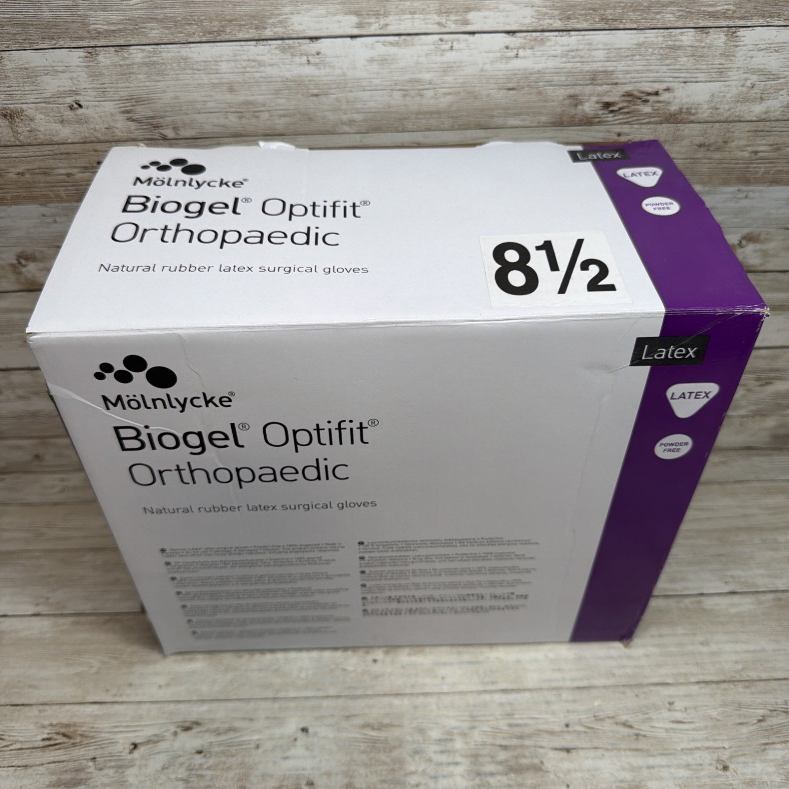 Biogel Optifit Orthopaedic LATEX Surgical Gloves *40 Pair* Size: 8.5 Exp: 12/26