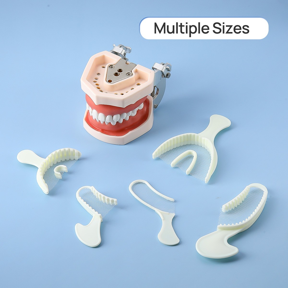 30pcs Dental Disposable Impression Bite Registration Triple Trays Mold AZDENT