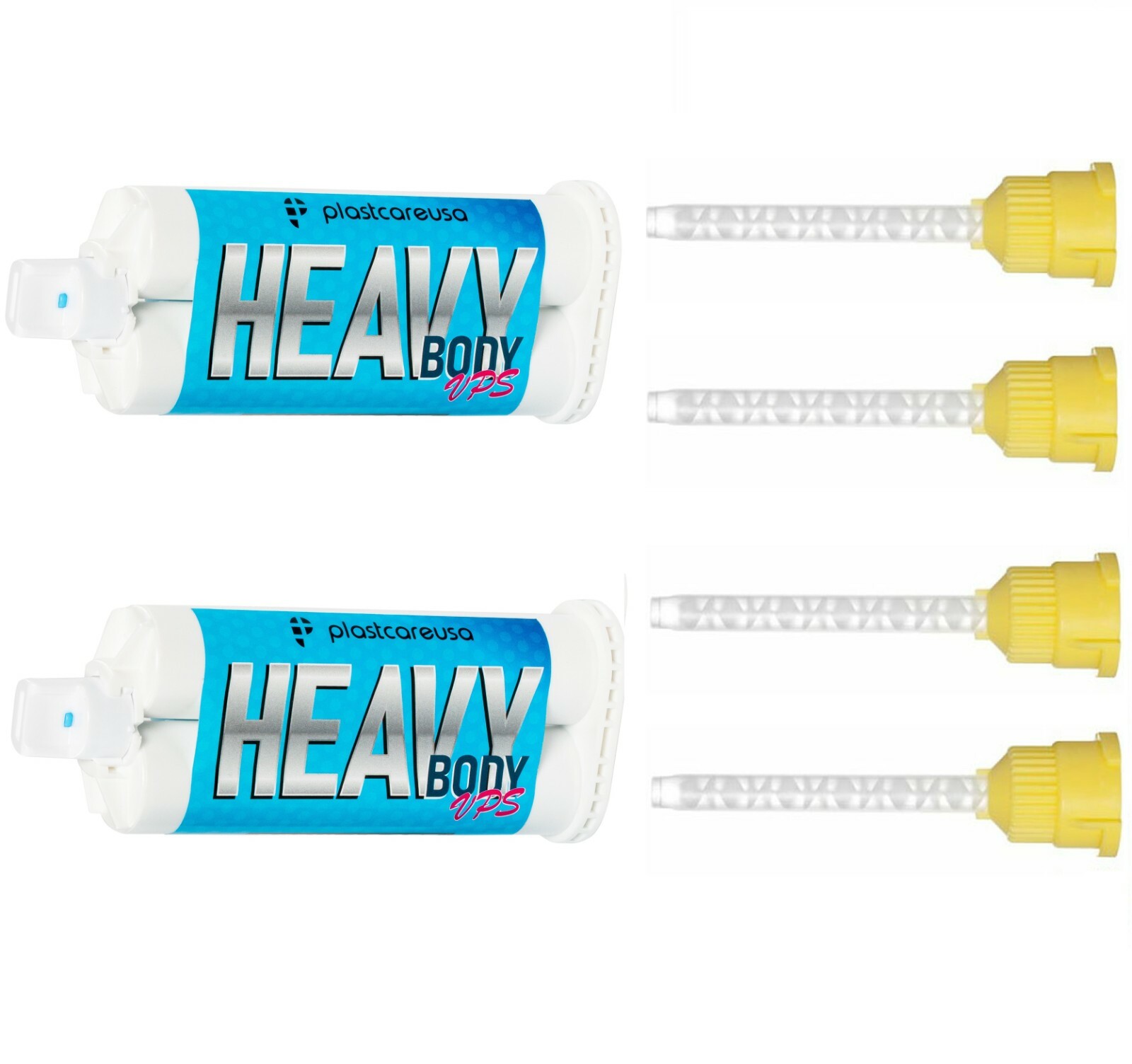 Dental Impression Material VPS Heavy Body Regular Set (2 Cartridge & 4 Tips) PVS