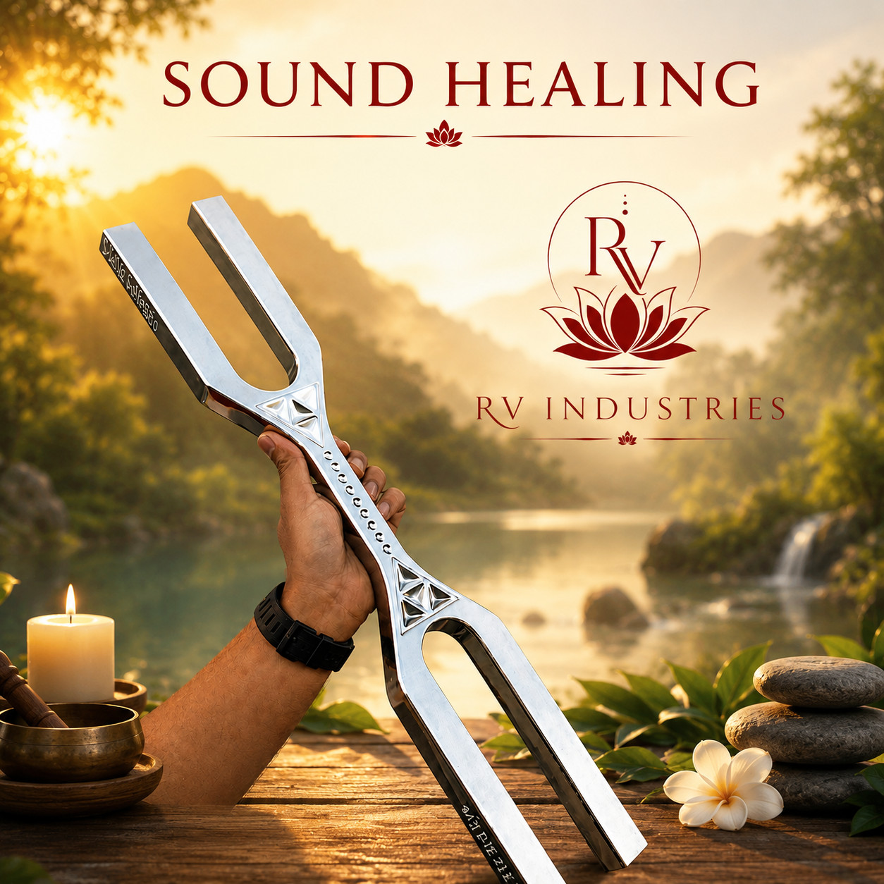 DNA Key Tuning Fork Set – F 342Hz & C 512Hz Harmonic Pair for Energy Healing