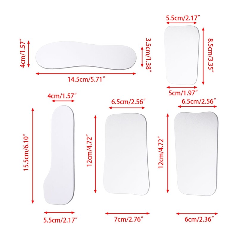 5Pcs Dental Ortho Intra Oral Photography Mirror Glass Reflector Mouth Mirror