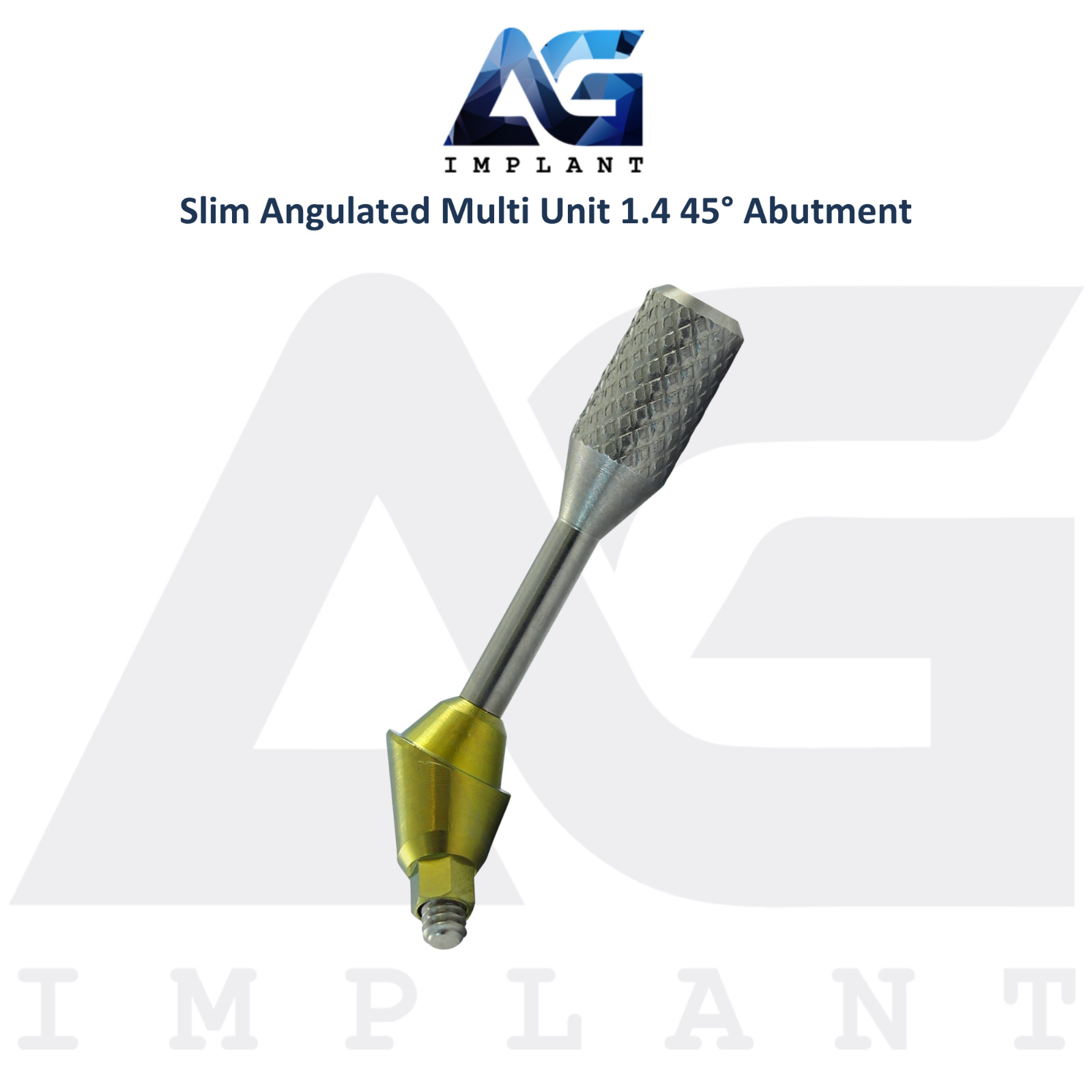 10 Angulated Multi Unit 1.4mm Prosthetic 45° Slim Platform Int Hex 2.0mm System