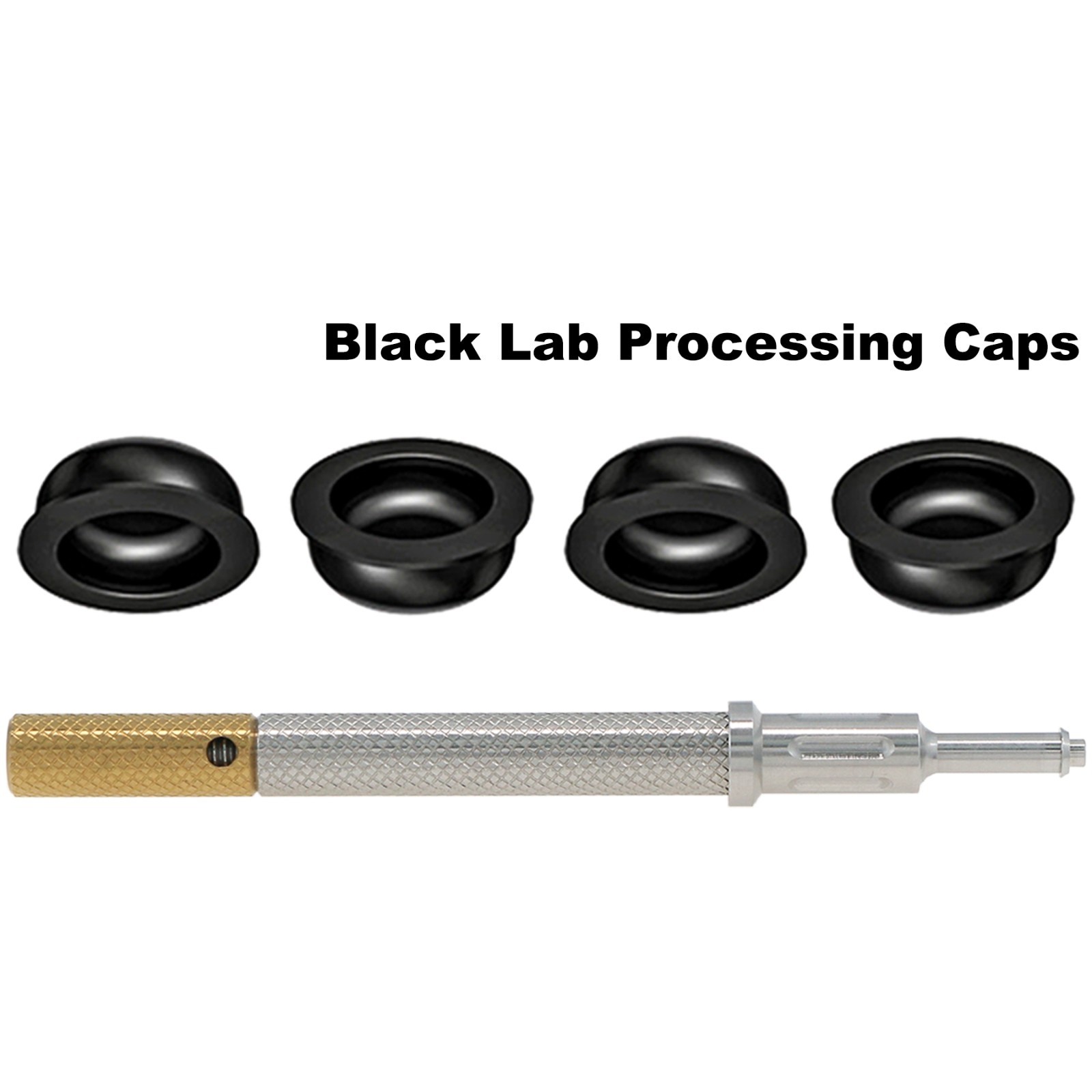 US Overdenture Black Lab grip Male Processing Caps Locator Insertion Core Tool