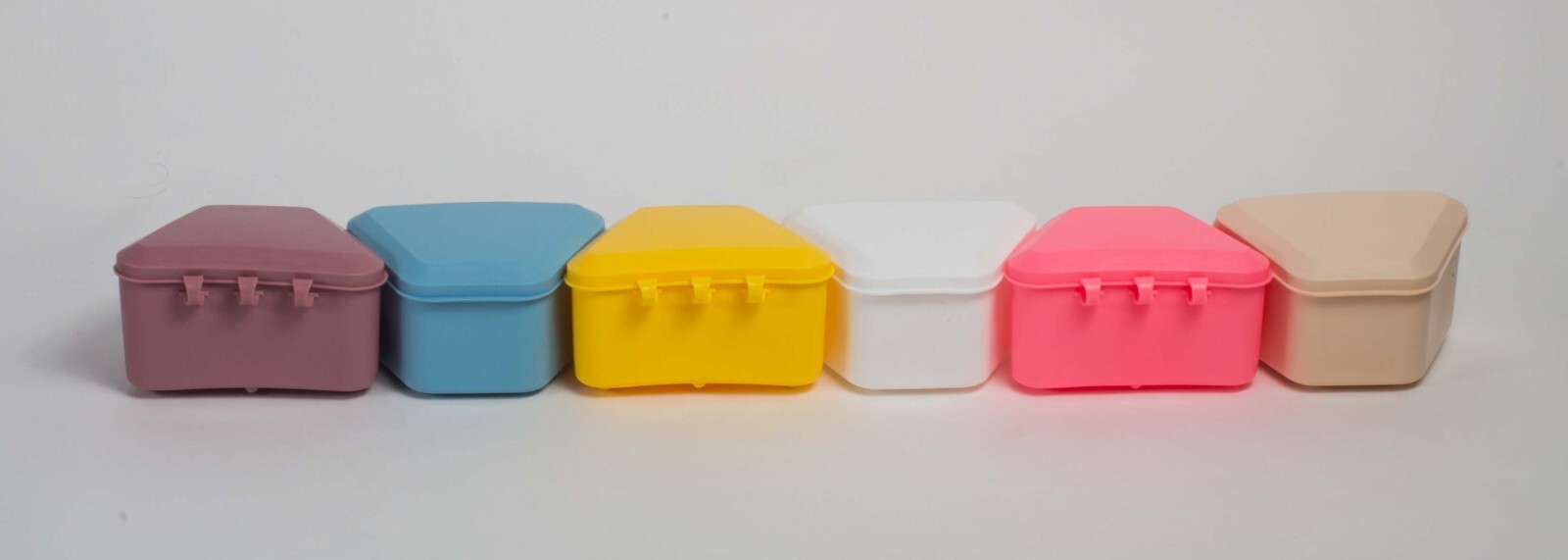 Dental Denture box case carrier assorted color 12PK Made in the USA