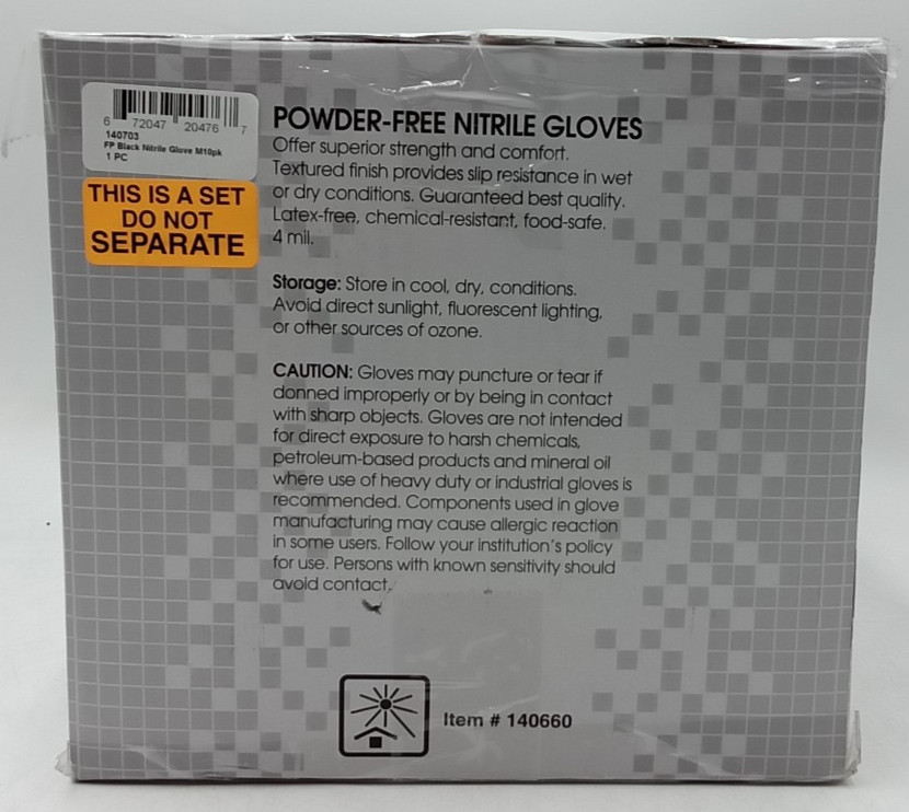 ForPro Professional Disposable Nitrile Gloves Chemical Resistant 100 ct 10 Boxes