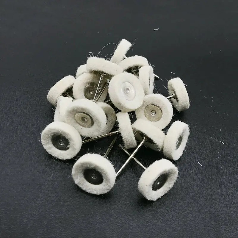 50pc Dental Wool Polishing Wheel Buffing Pad Brush 3/32 2.35mm Lab Rotary Tool