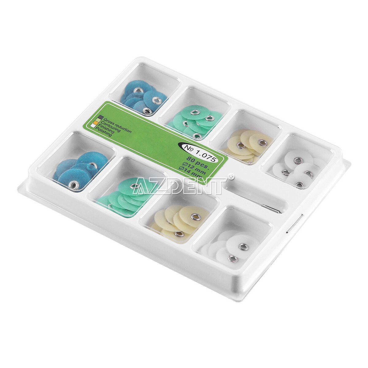 10 Boxes Dental Composite Finishing Polishing Discs assorted kit With Mandrel