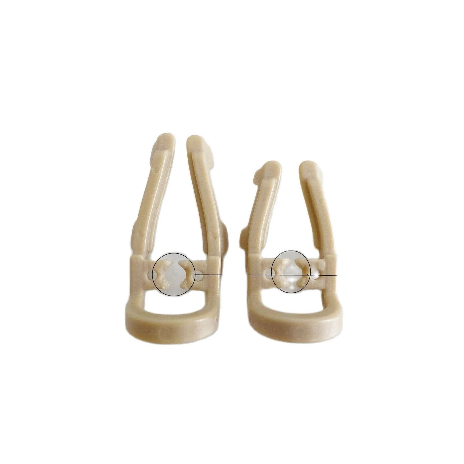 Dental Rubber Dam Sheets Clips Premolar Clamps Soft Resin Long/Short Extension