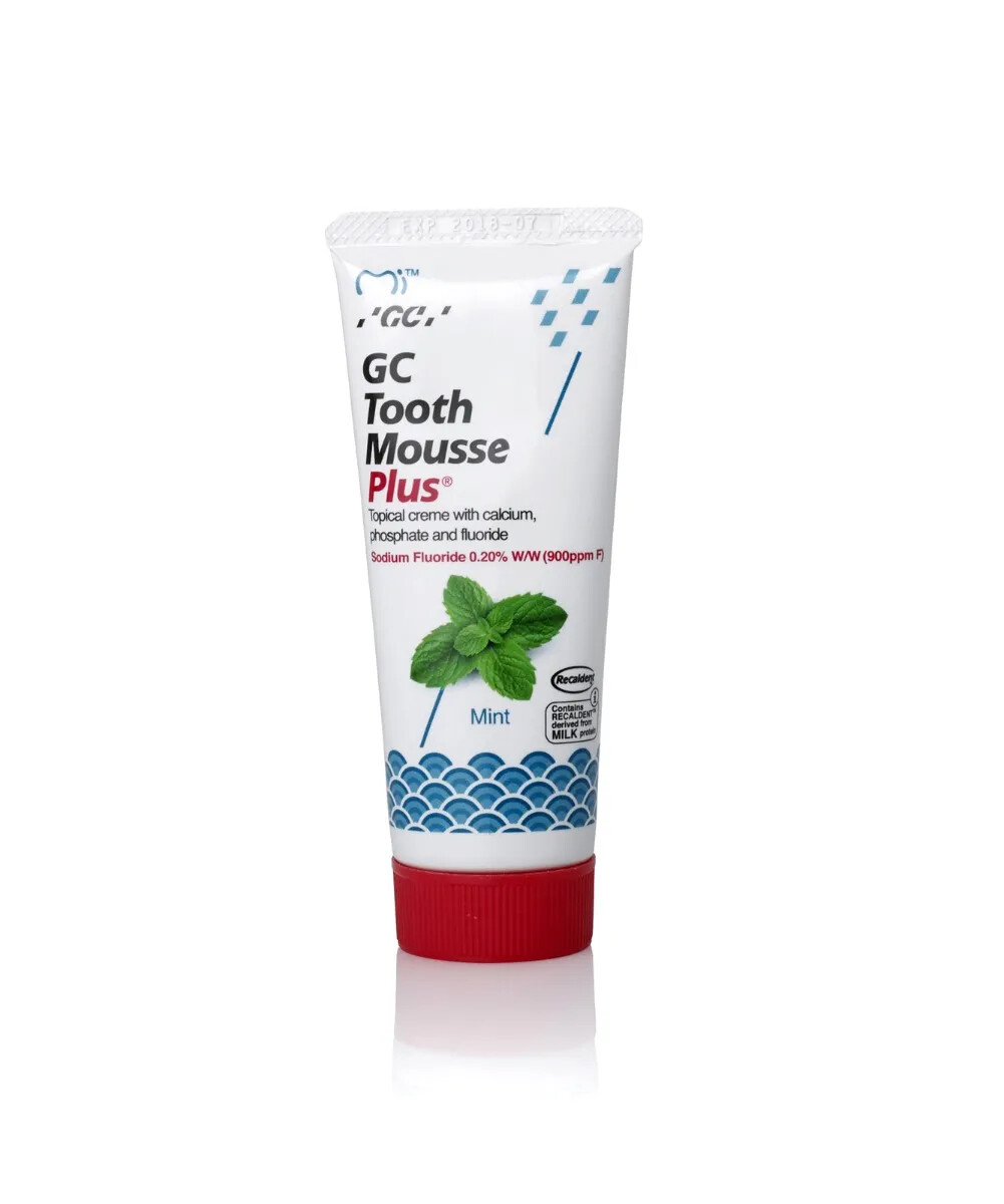 GC Tooth Mousse Plus Strawberry Mint and Vanilla Topical Tooth Cream Pack Of 10