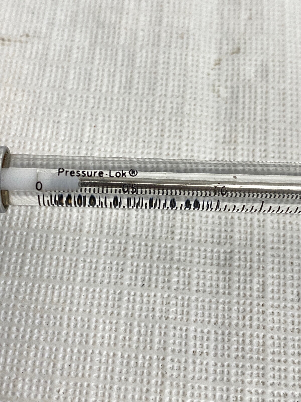 PRECISION 0.25mL Reusable Graduated Glass SomnoSuite Syringe w/ PTFE Slip Tip